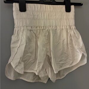 FP Movement by Free People white High-Waisted Shorts